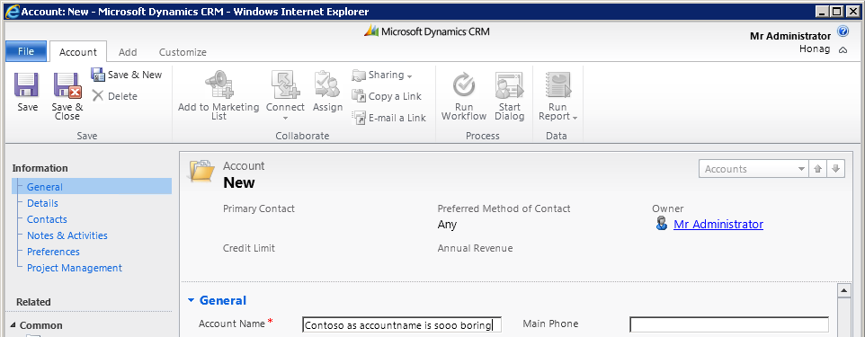 Create Account