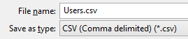 CSV Save